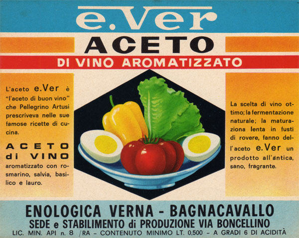 Etichetta storica - Acetificio Verna