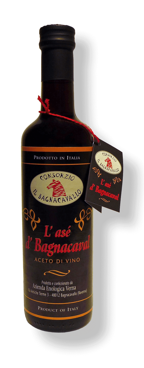 Aceto di Vino Rosso L'asé d'Bagnacaval - Consorzio Il Bagnacavallo - 500 ml